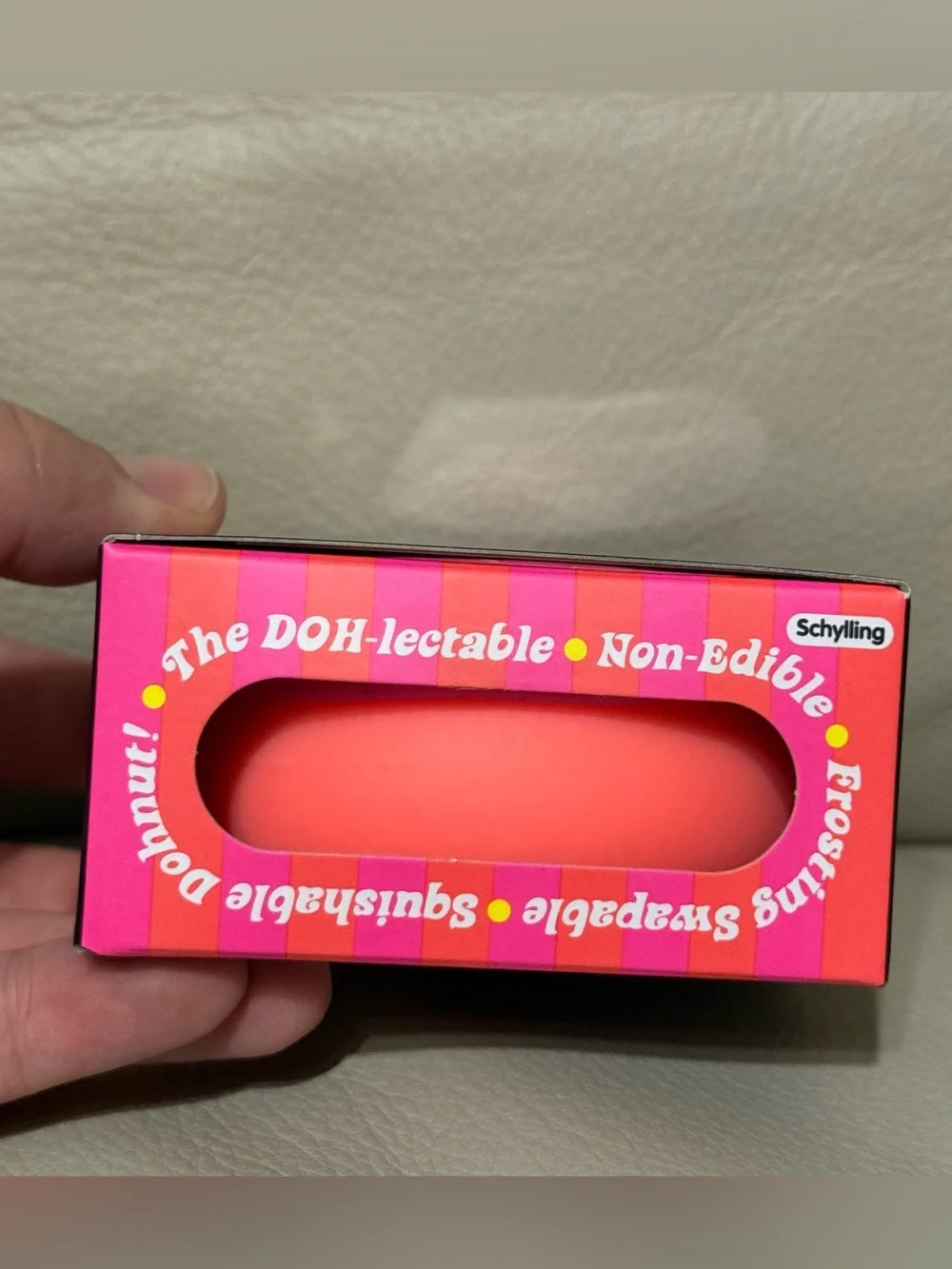 NeeDoh DOHNUT Pink Sprinkles Frosting Donut Stress Ball Fidget Toy NEW!